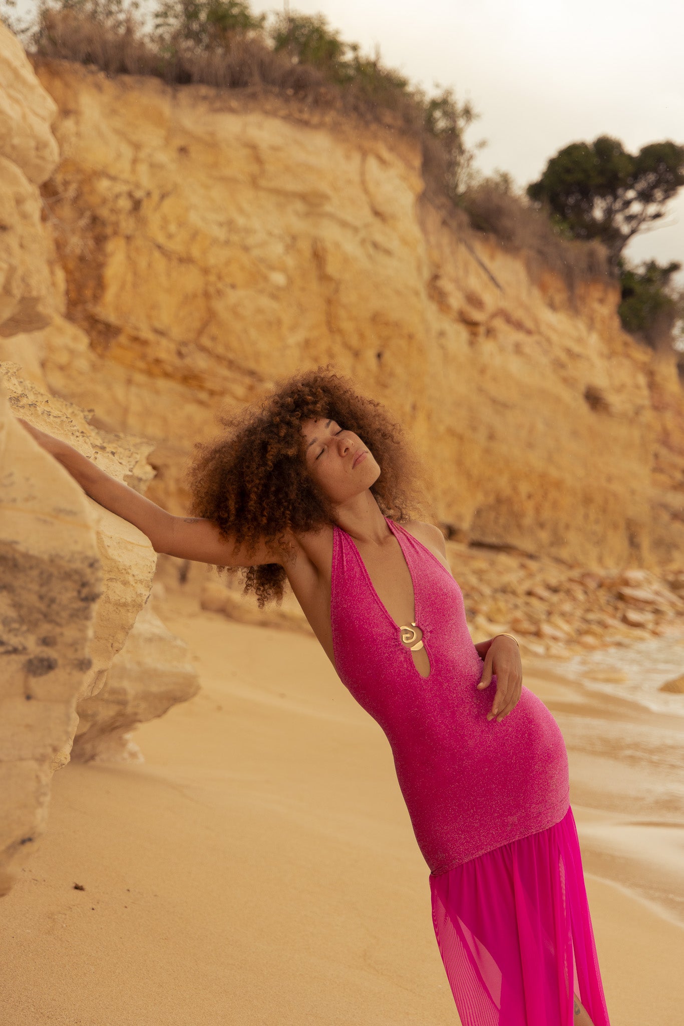 YVES DRESS MAGENTA